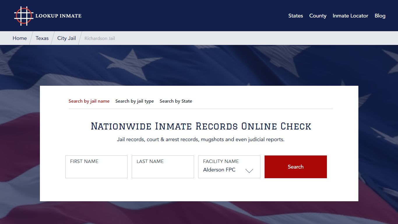 Richardson Jail in Texas - Lookup Inmate
